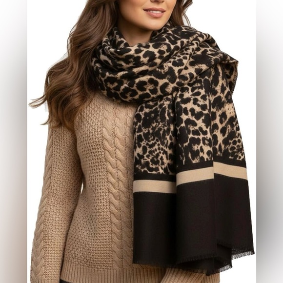 Accessories - ❤️❤️❤️ Leopard Print Faux Cashmere Scarf ❤️❤️❤️